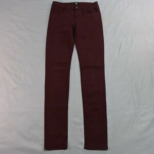 Just Black 26 Mid Rise‎ Skinny Dark Red Stretch Denim Jeans